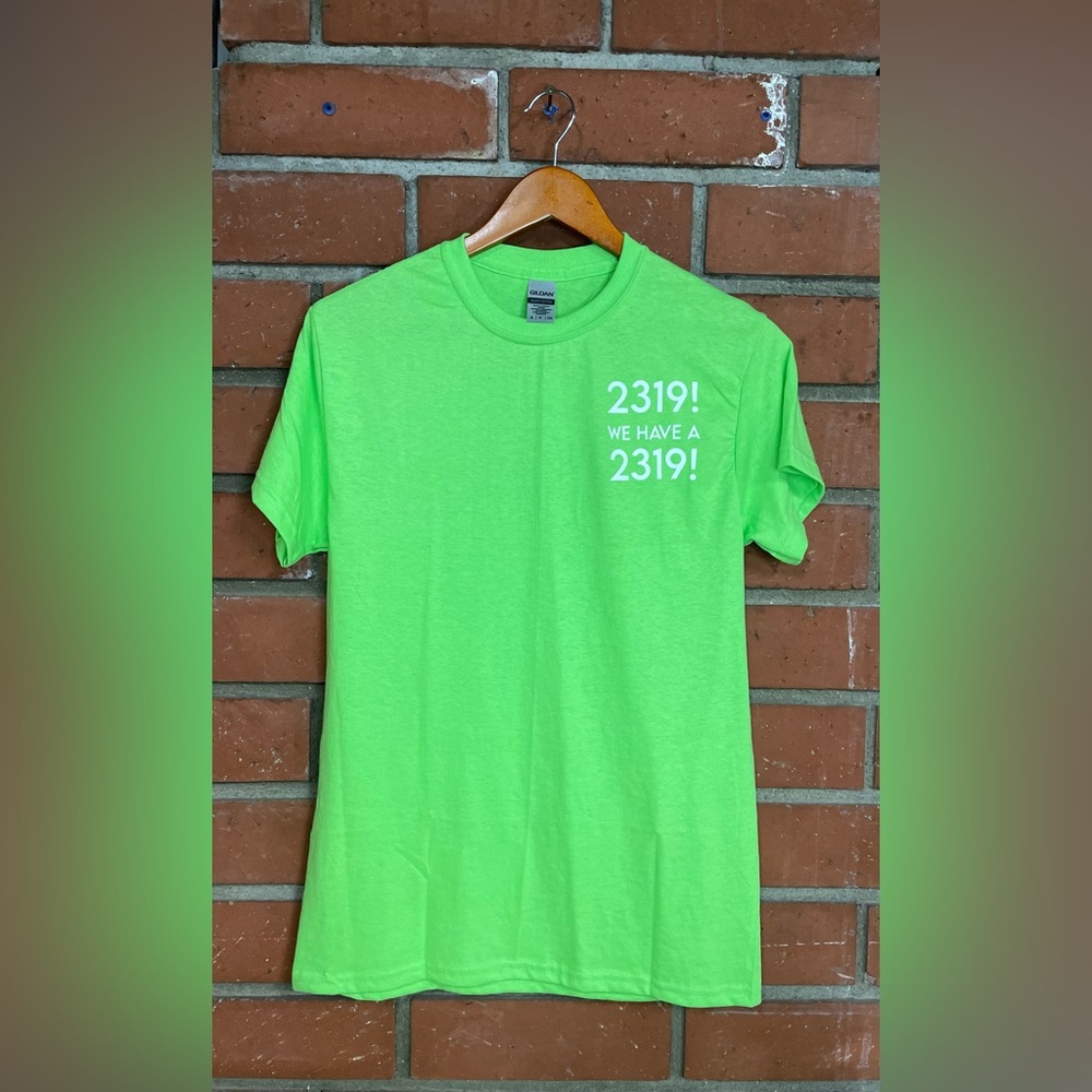 Gildan heavy duty lime green small t-shirt w/2319 logo from Monster’s Inc